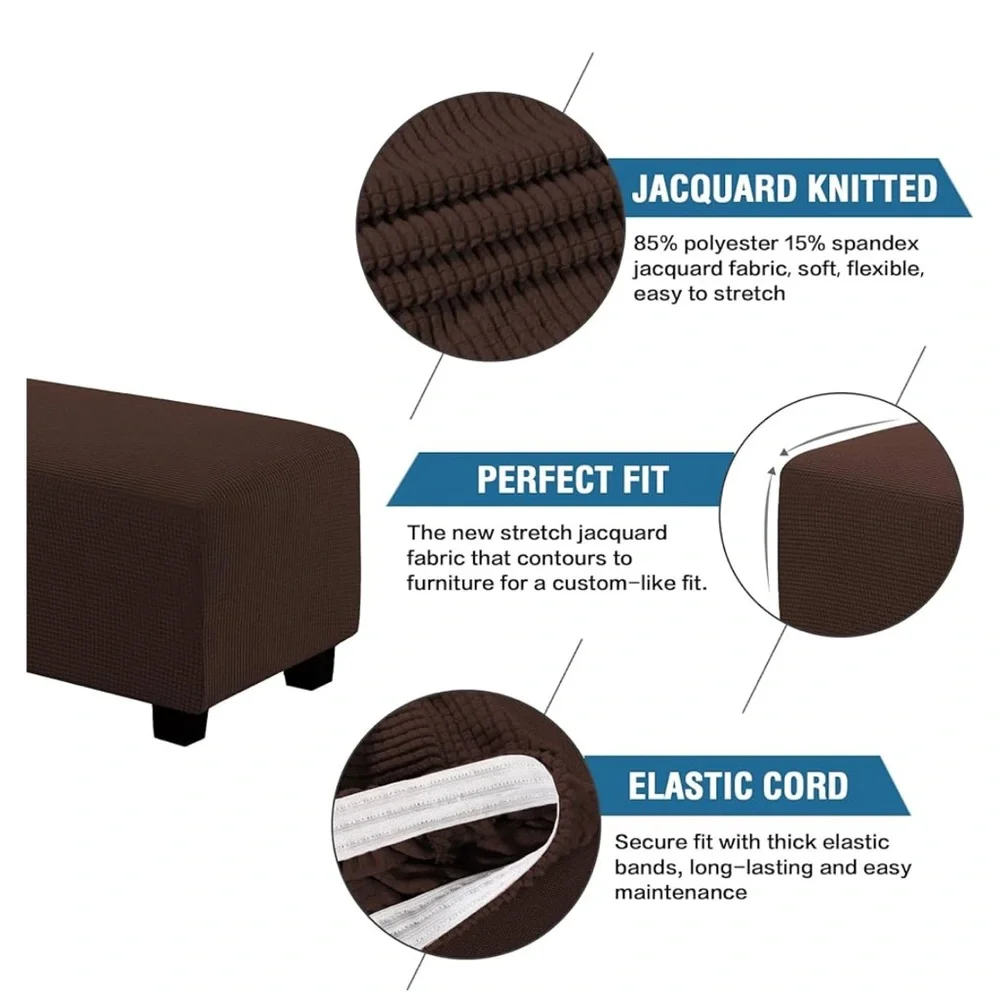 Brown Sofa Ottoman Cover